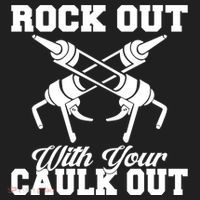 Rock Out With Your Caulk Out Construction Worker Funny Gift Beanie thumb 2