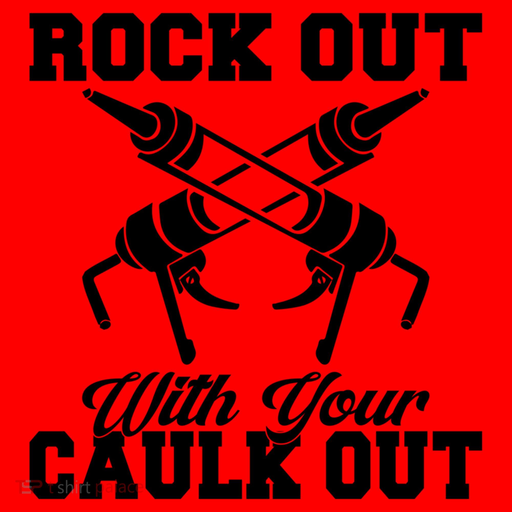 Rock Out With Your Caulk Out Construction Worker Funny Gift Santa Hat