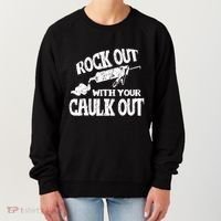 Rock Out With Your Caulk Out Construction Worker Gift Women's Sweatshirt thumb 0