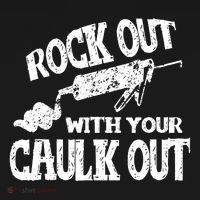 Rock Out With Your Caulk Out Construction Worker Gift Backpack thumb 2