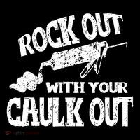 Rock Out With Your Caulk Out Construction Worker Gift Coaster thumb 2