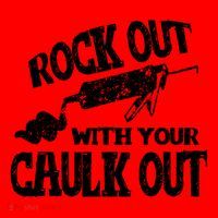 Rock Out With Your Caulk Out Construction Worker Gift Santa Hat thumb 1
