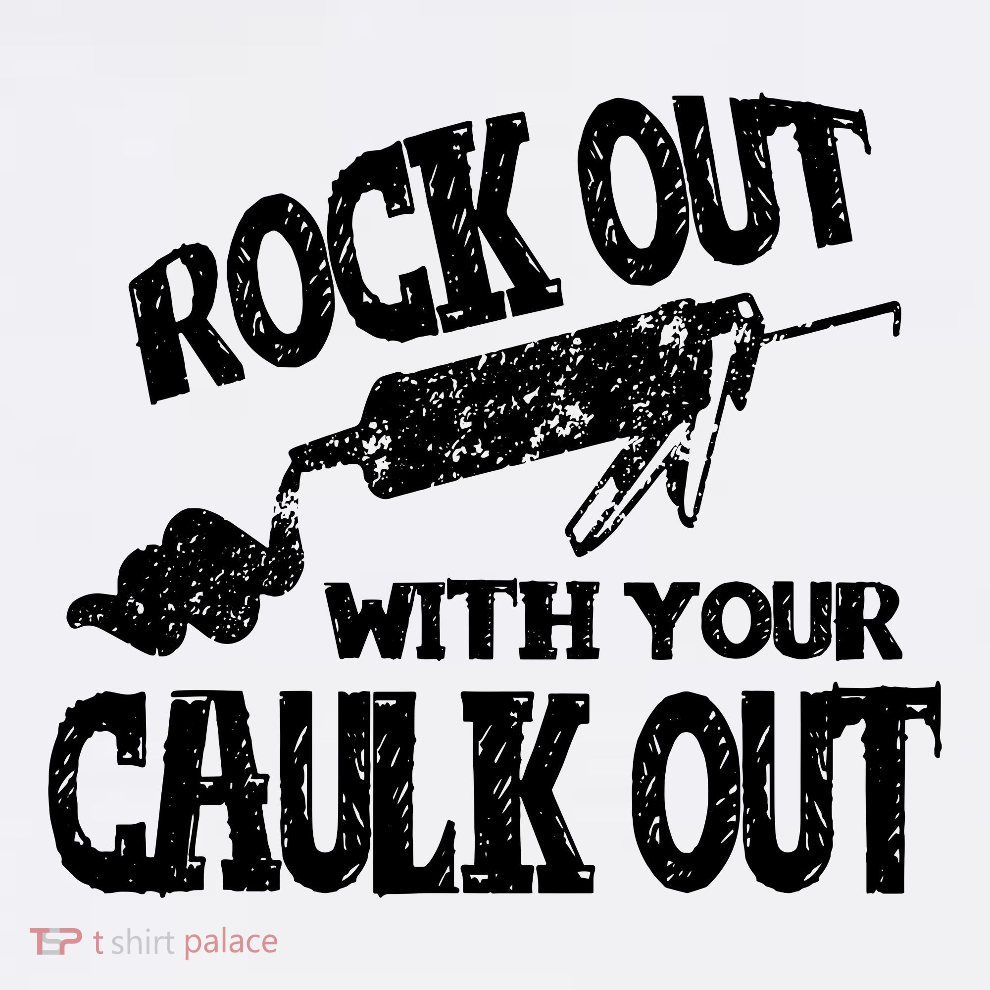 Rock Out With Your Caulk Out Construction Worker Gift Women's Hoodie