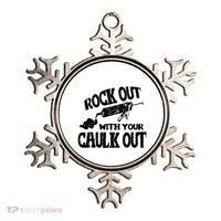 Rock Out With Your Caulk Out Construction Worker Gift Ornament thumb 0
