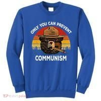 Retro Only You Can Prevent Communism Bear Camping Sweatshirt thumb 0