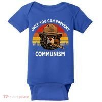 Retro Only You Can Prevent Communism Bear Camping Baby Bodysuit thumb 0