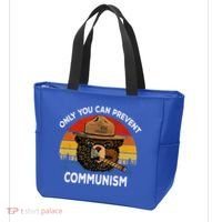 Retro Only You Can Prevent Communism Bear Camping Tote Bag thumb 3