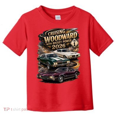 Rocket Power 2026 Woodward Ave M1 Car Cruise Toddler T-Shirt