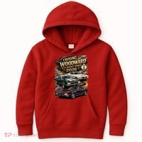 Rocket Power 2026 Woodward Ave M1 Car Cruise Kids Hoodie thumb 0