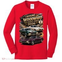 Rocket Power 2026 Woodward Ave M1 Car Cruise Kids Long Sleeve Shirt thumb 0