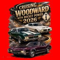 Rocket Power 2026 Woodward Ave M1 Car Cruise Kids Long Sleeve Shirt thumb 2