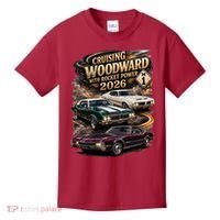 Rocket Power 2026 Woodward Ave M1 Car Cruise Kids T-Shirt thumb 0