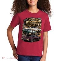 Rocket Power 2026 Woodward Ave M1 Car Cruise Kids T-Shirt thumb 2
