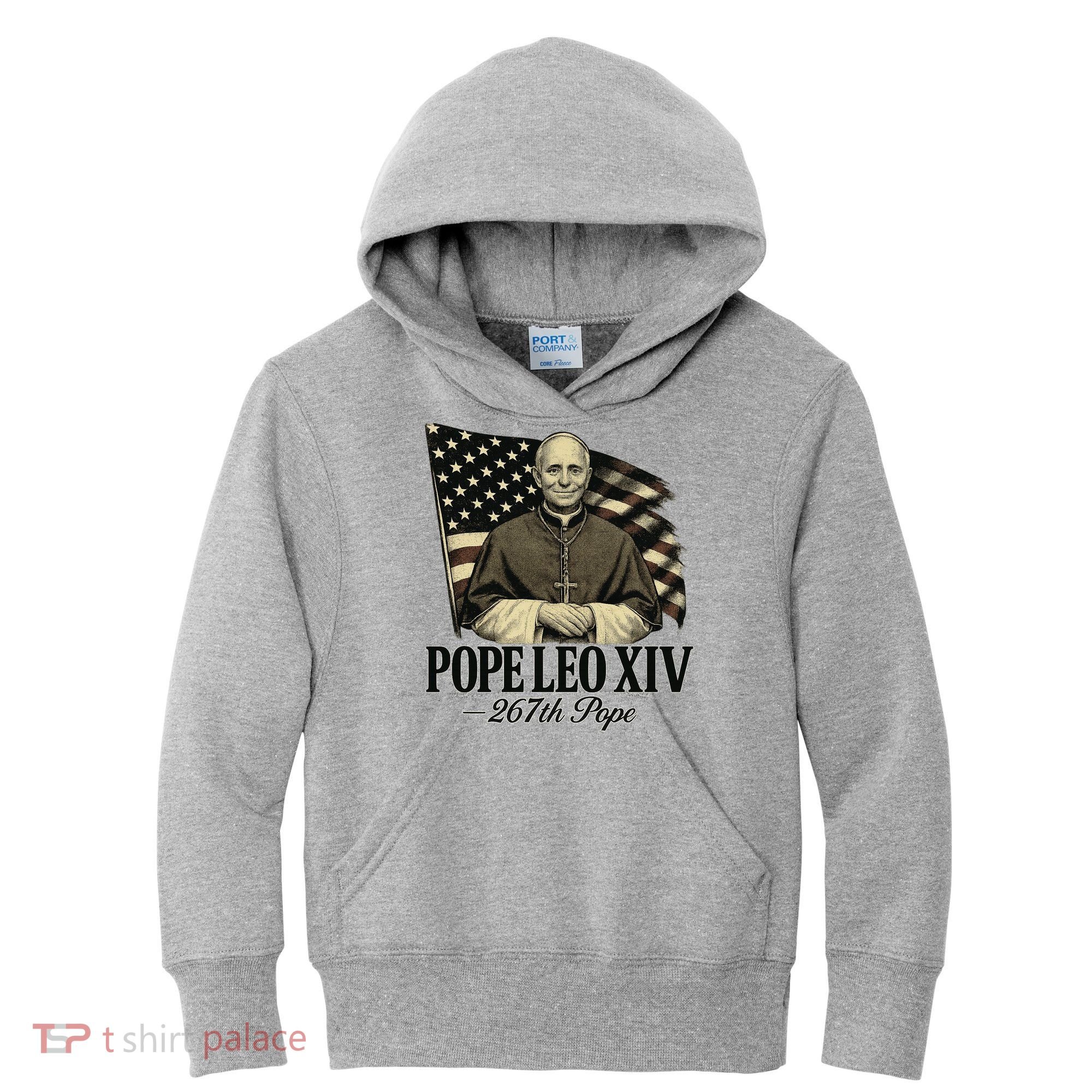Robert Prevost 267th Pope Leo XIV Kids Hoodie