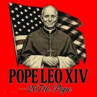 Robert Prevost 267th Pope Leo XIV Santa Hat thumb 1