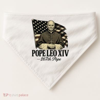 Robert Prevost 267th Pope Leo XIV USA-Made Doggie Bandana