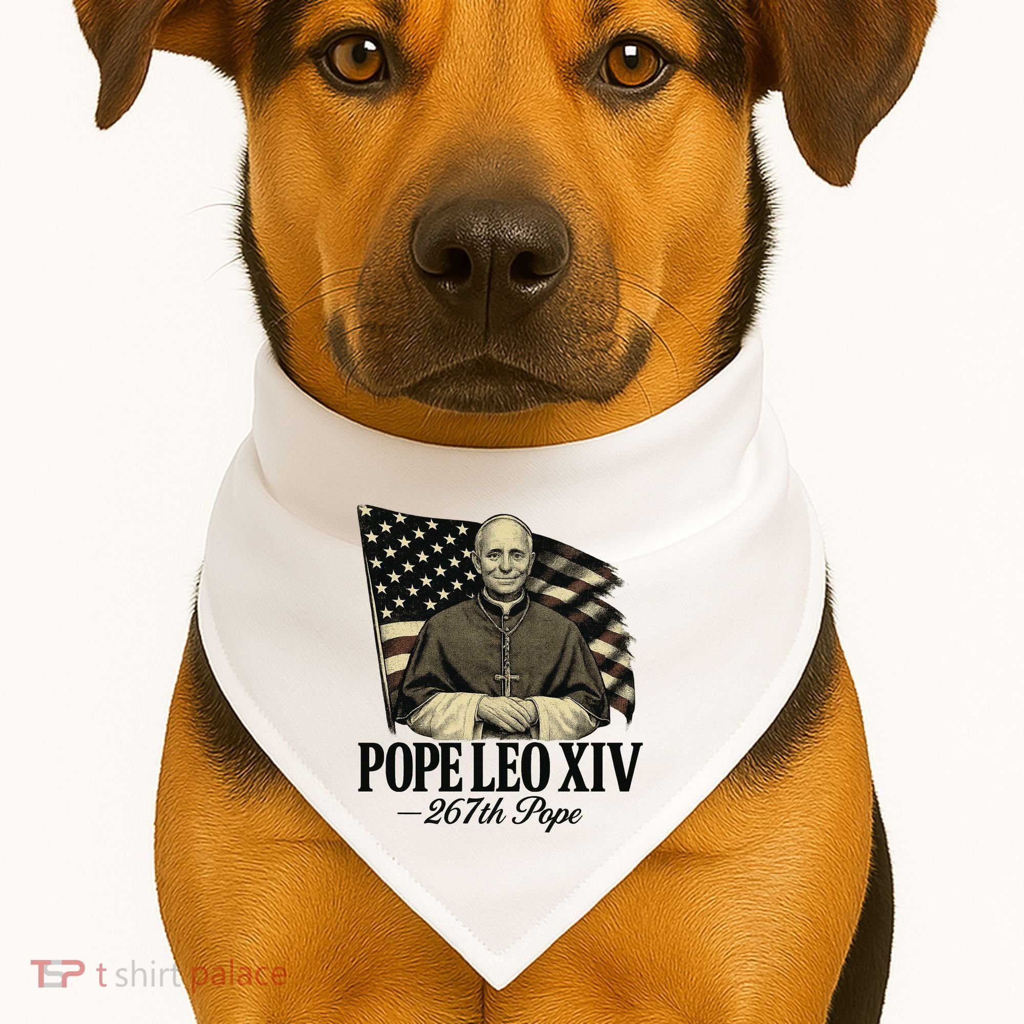 Robert Prevost 267th Pope Leo XIV USA-Made Doggie Bandana