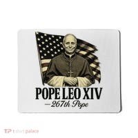 Robert Prevost 267th Pope Leo XIV Mousepad thumb 0