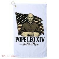 Robert Prevost 267th Pope Leo XIV Golf Towel thumb 0