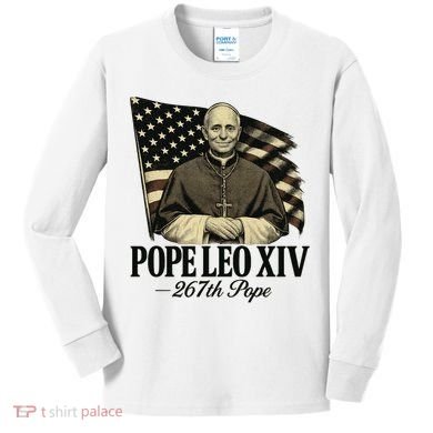 Robert Prevost 267th Pope Leo XIV Kids Long Sleeve Shirt
