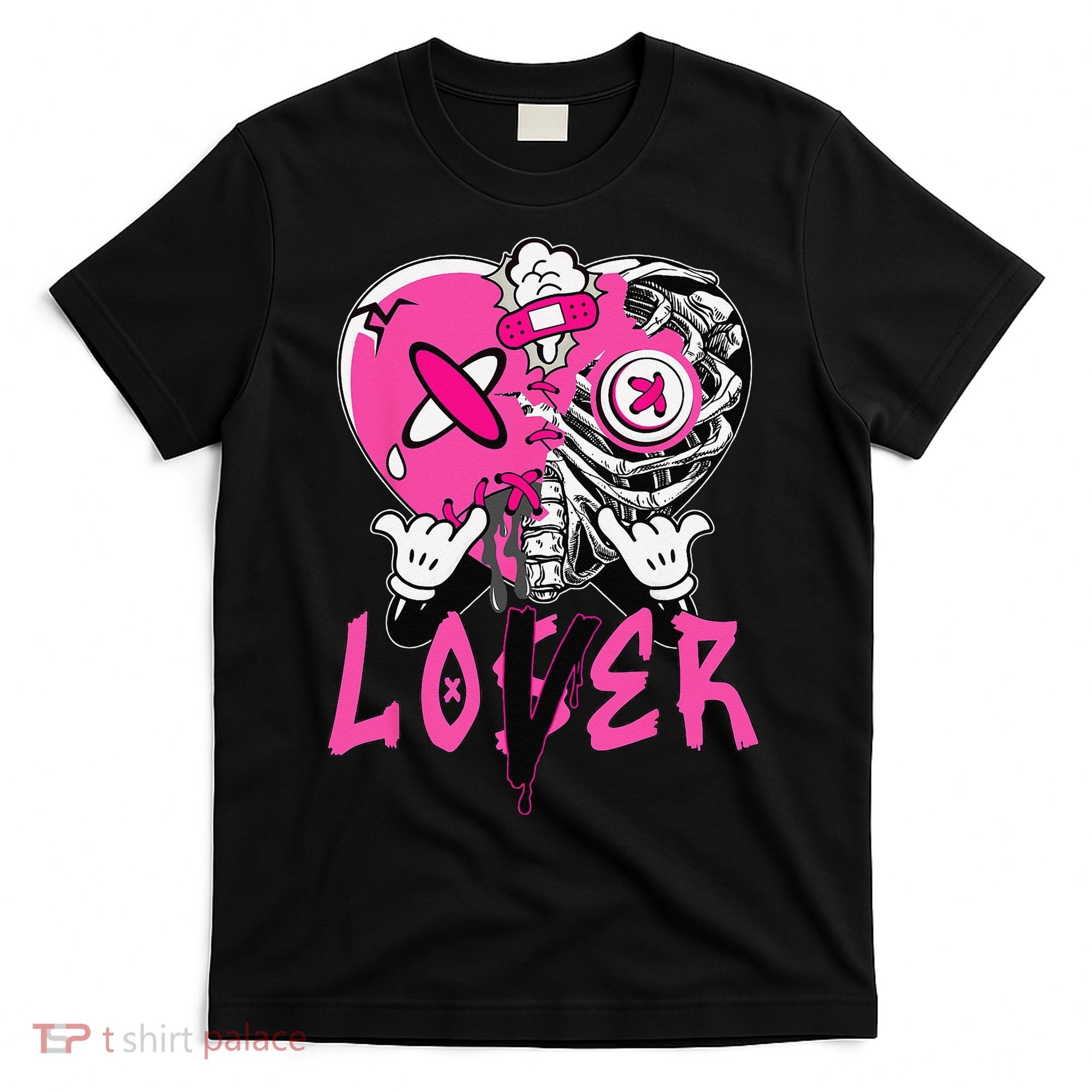 Racer Pink 5s Tee To Match Loser Lover Heart 5 Racer Blue T-Shirt
