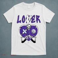 Racer Purple 5s Tee To Match Loser Lover Heart 5 Racer Purple T-Shirt thumb 5