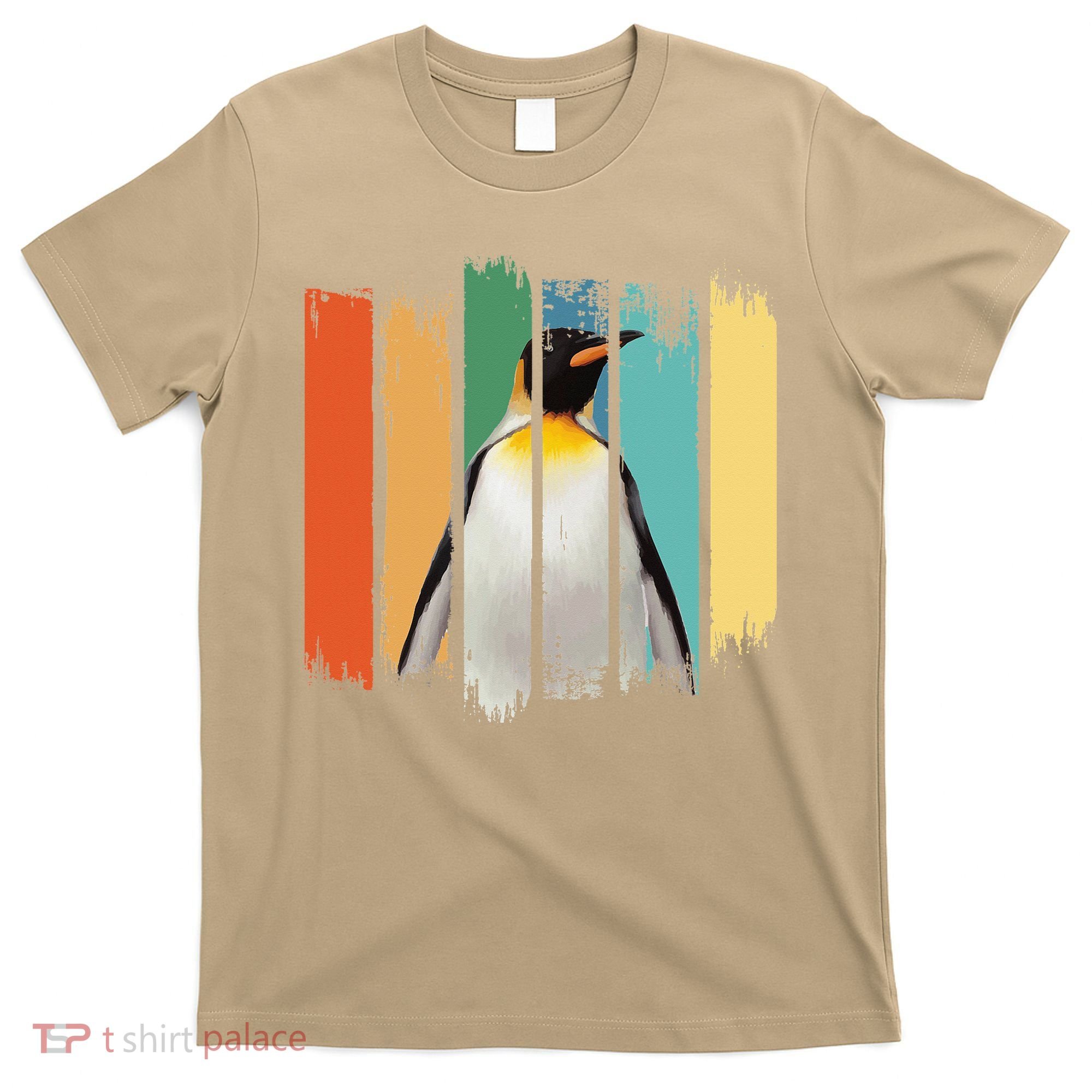 Retro Penguin Arctic Wildlife Nature Vintage Style T-Shirt
