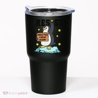 Resist Penguin Activism Graphic Make Fish Cheap Again Tumbler thumb 0