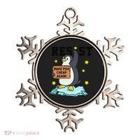 Resist Penguin Activism Graphic Make Fish Cheap Again Ornament thumb 0