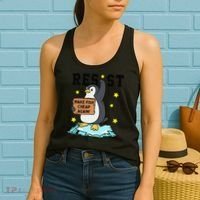Resist Penguin Activism Graphic Make Fish Cheap Again Women's Tank Top thumb 2
