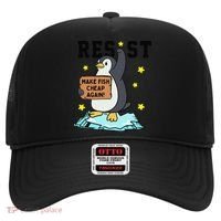 Resist Penguin Activism Graphic Make Fish Cheap Again Hat thumb 0