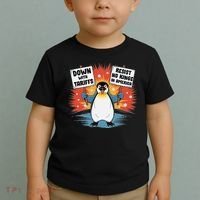 Resist Penguins Activism Funny Penguins Protest Tariffs Toddler T-Shirt thumb 2
