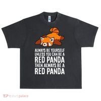 Red Panda Always Be Yourself Unless You Can Be A Red Panda Urban Oversized Heavyweight T-Shirt thumb 0