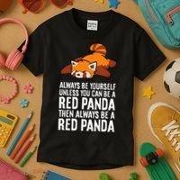 Red Panda Always Be Yourself Unless You Can Be A Red Panda Kids T-Shirt thumb 3