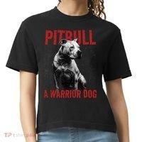 Realistic Pitbull A Warrior Dog Comfort Colors Boxy T-Shirt thumb 0