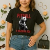 Realistic Pitbull A Warrior Dog Comfort Colors Boxy T-Shirt thumb 2