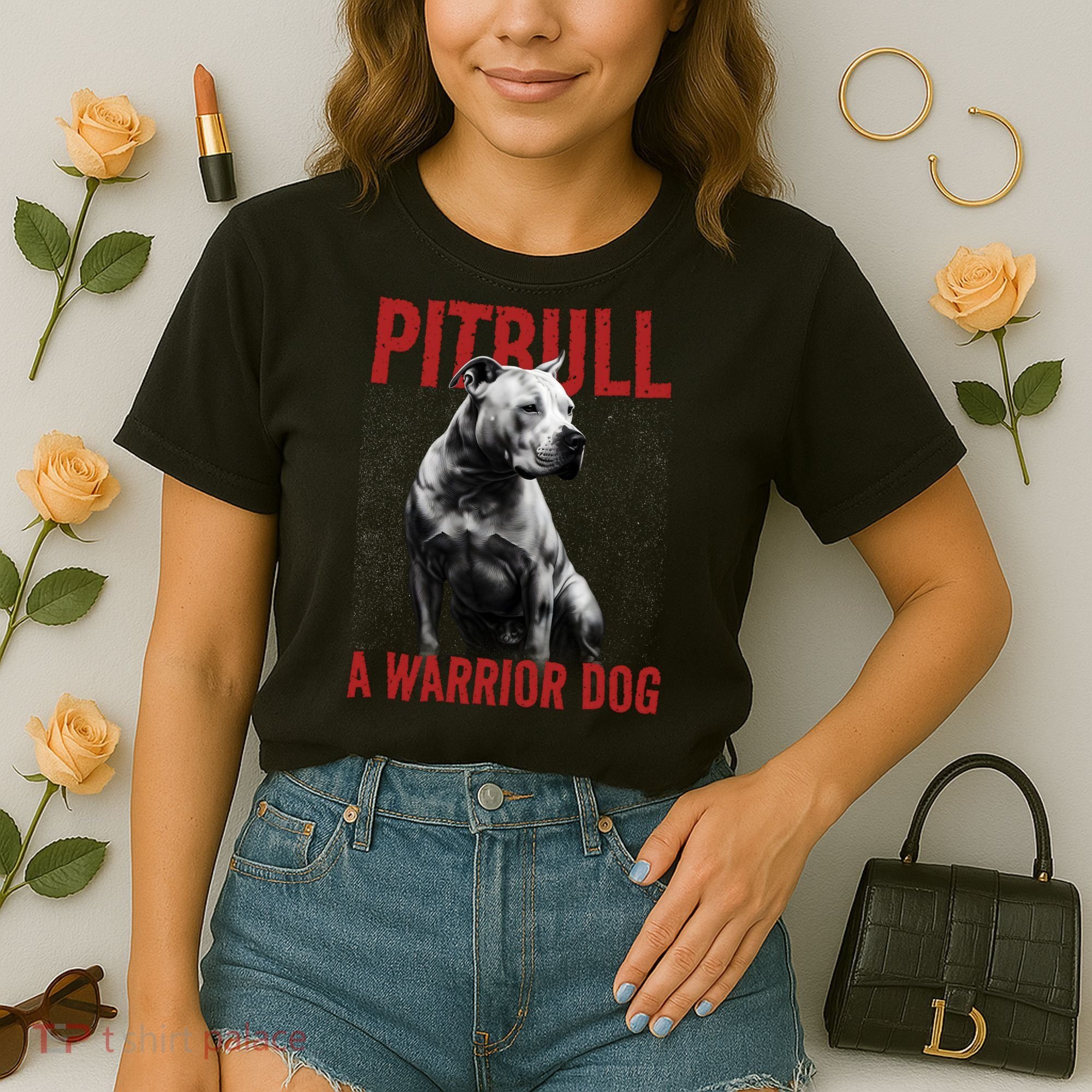 Realistic Pitbull A Warrior Dog Comfort Colors Boxy T-Shirt