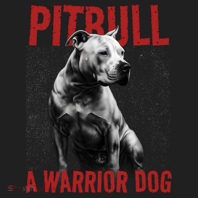 Realistic Pitbull A Warrior Dog Comfort Colors Boxy T-Shirt