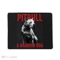 Realistic Pitbull A Warrior Dog Mousepad thumb 0