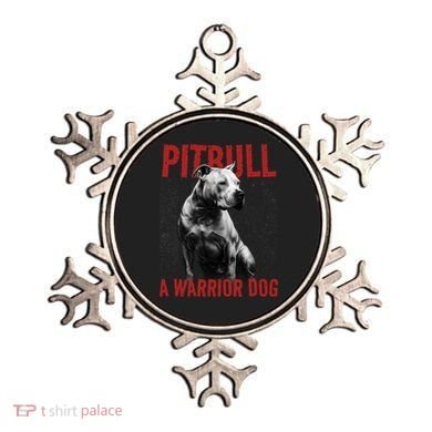 Realistic Pitbull A Warrior Dog Ornament