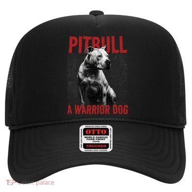 Realistic Pitbull A Warrior Dog Hat