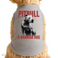 Realistic Pitbull A Warrior Dog Doggie Tank thumb 0