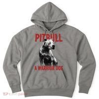 Realistic Pitbull A Warrior Dog Hoodie thumb 0
