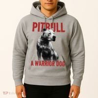 Realistic Pitbull A Warrior Dog Hoodie thumb 2