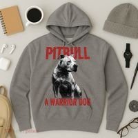Realistic Pitbull A Warrior Dog Hoodie thumb 3