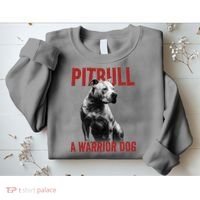 Realistic Pitbull A Warrior Dog Sweatshirt thumb 2