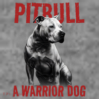 Realistic Pitbull A Warrior Dog Women's Hoodie thumb 2