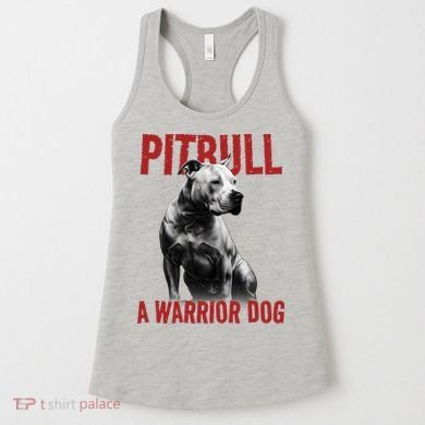 Realistic Pitbull A Warrior Dog Women's Tank Top