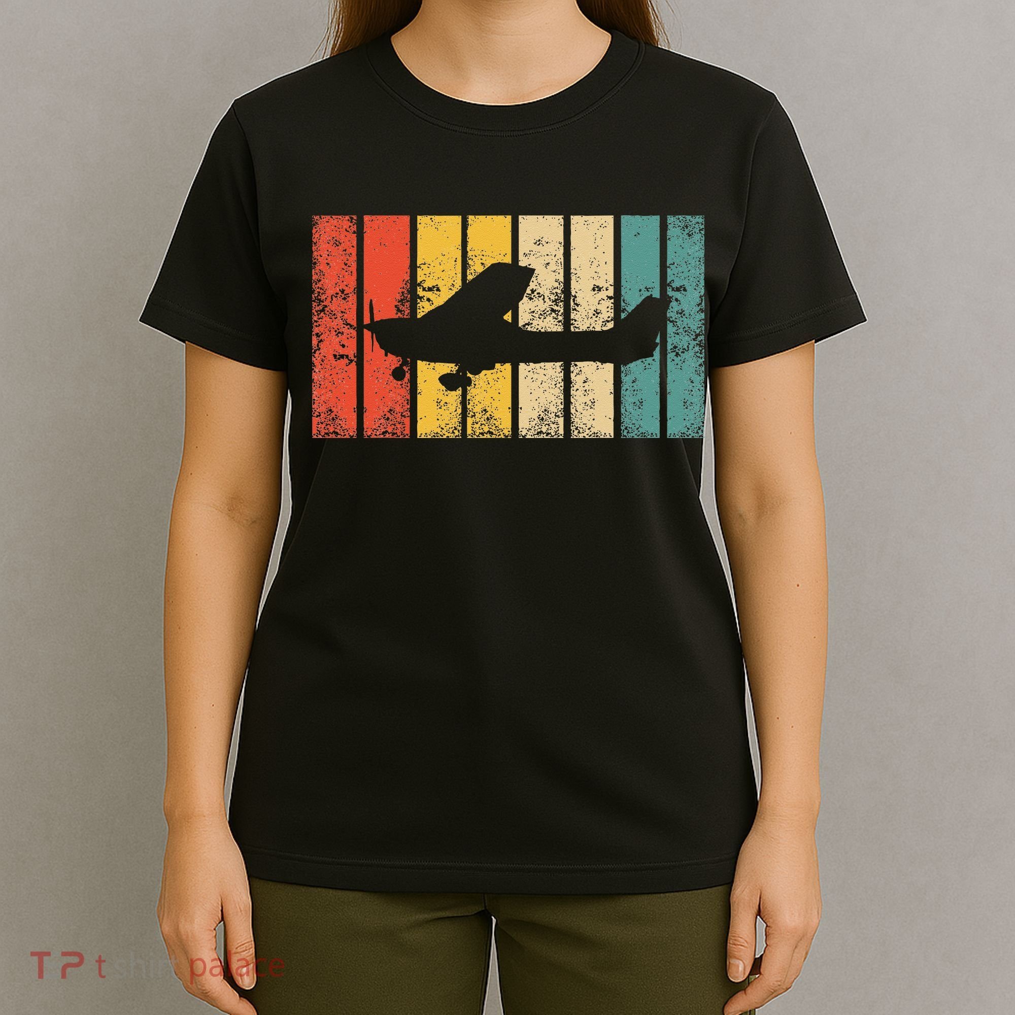 Retro Pilot Aviator Vintage Airplane Aviation T-Shirt