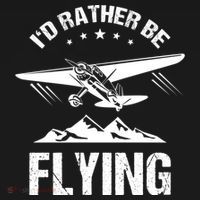 Retro Pilot Aviation ID Rather Be Flying Plane Gift Pilot Gift Pajama Set thumb 2